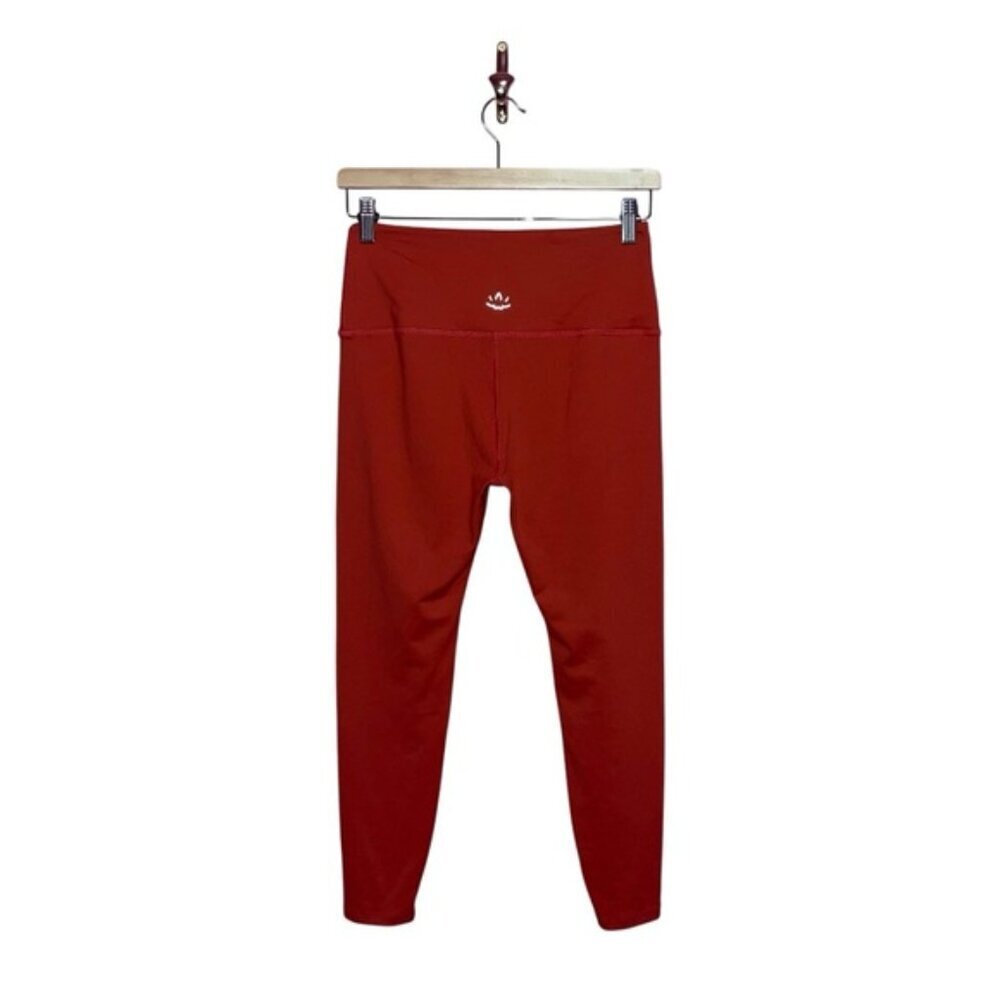Beyond Yoga Leggings Women's Size Medium Scarlet Sun Orange High Waisted 7/8 - Picture 7 of 11